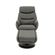 2 Poltrona de Massagem Montana Rivatti Estofado em PU Cinza Base Madeira c_ Apoio para Pes c_ Controle